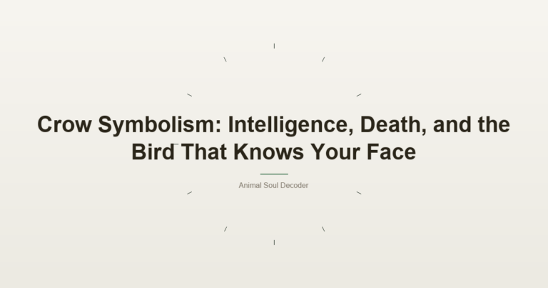 Crow Symbolism: Intelligence, Death, And The Bird That Knows Your Face