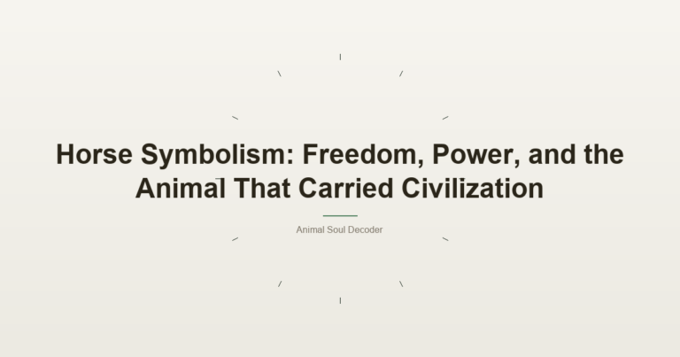 Horse Symbolism: Freedom, Power, And The Animal That Carried Civilization
