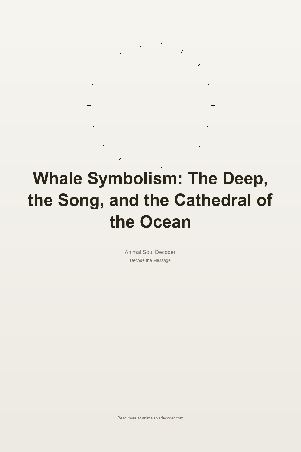 Whale Symbolism: The Deep, the Song, and the Cathedral of the Ocean — Pinterest Pin
