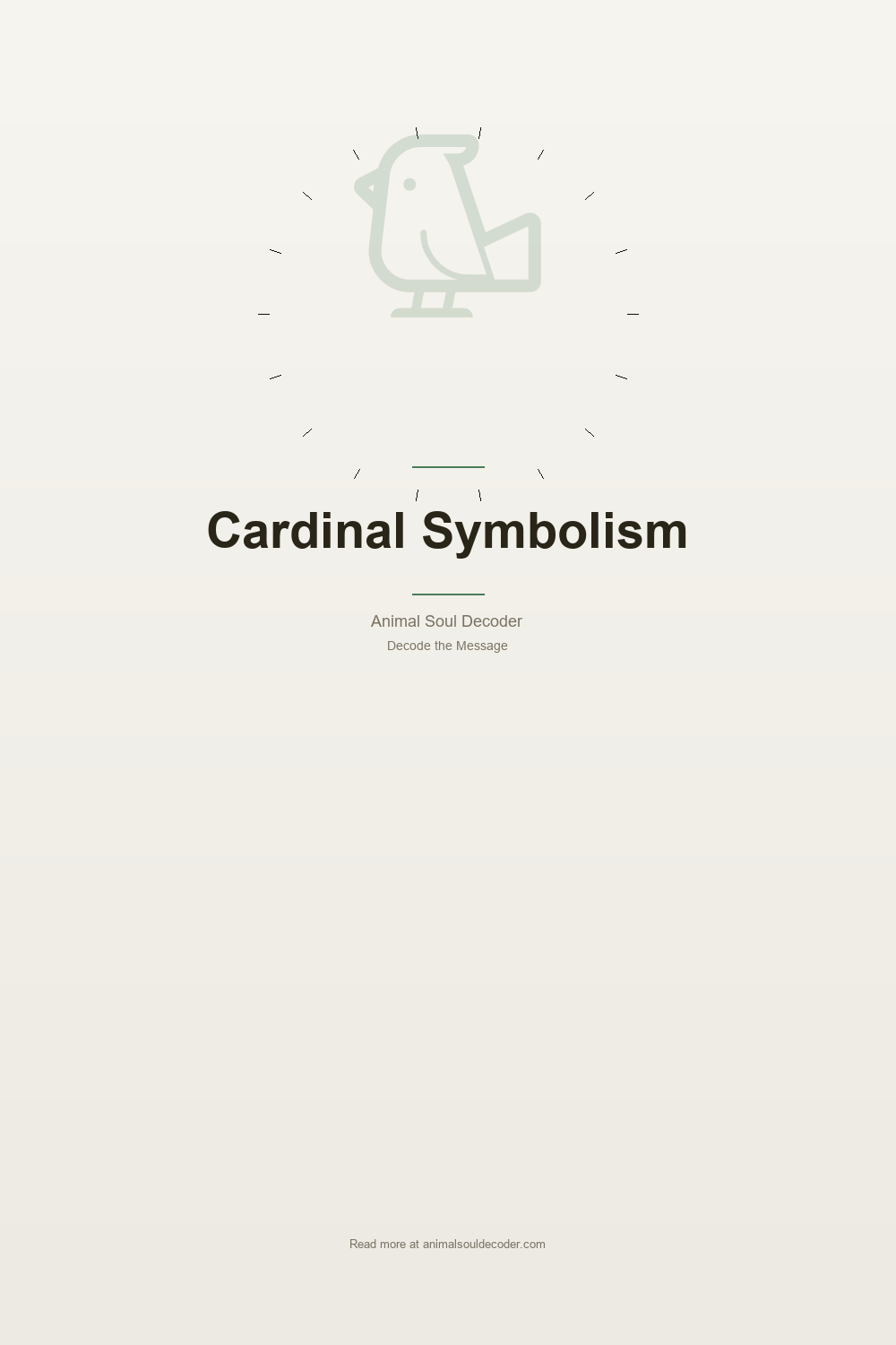 Cardinal Symbolism: What It Means When You See a Cardinal — Pinterest Pin
