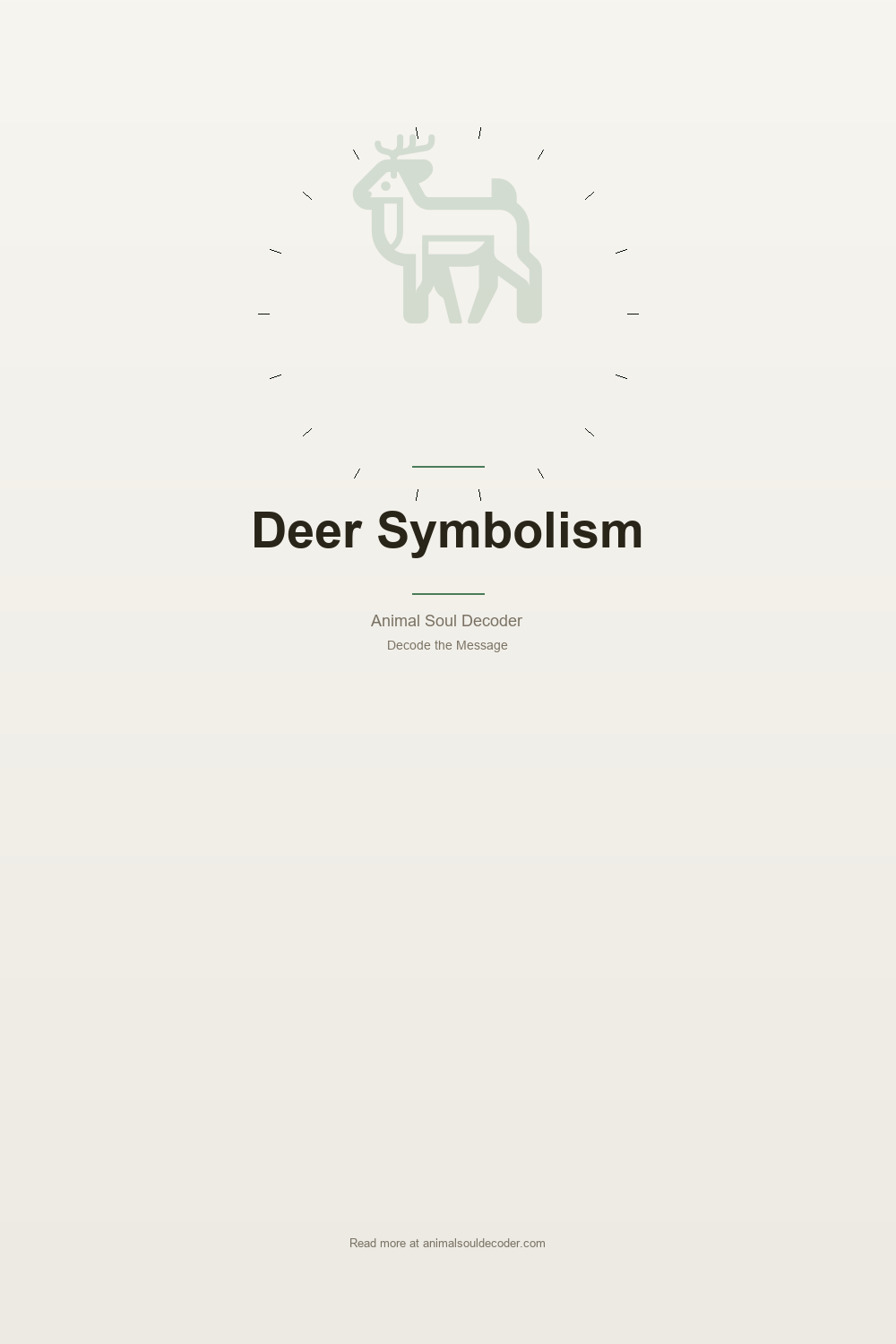 Deer Symbolism: Gentleness, Regeneration, and the Antlered Gods — Pinterest Pin