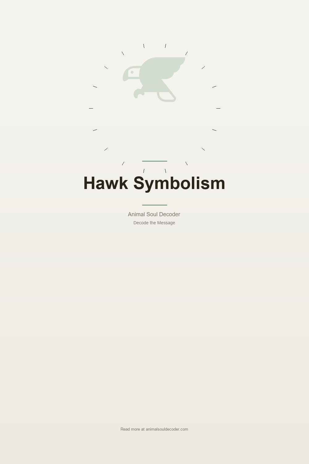 Hawk Symbolism: Vision, Sovereignty, and the Space Between Earth and Sky — Pinterest Pin