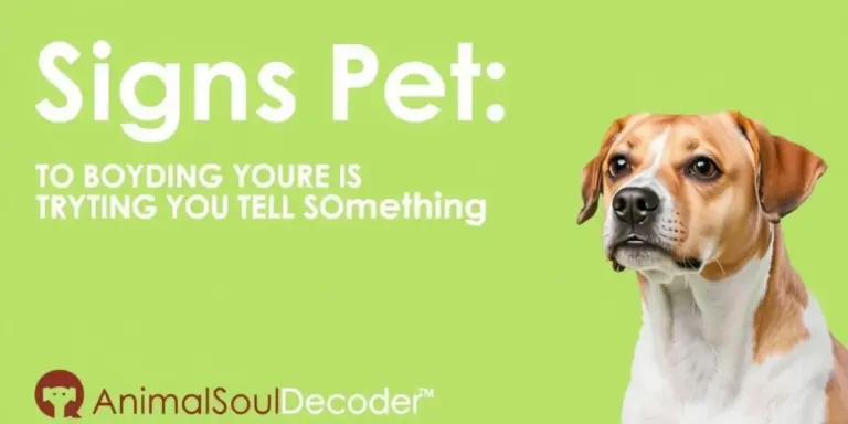 Signs Your Pet Is Trying To Tell You Something - AnimalSoulDecoder