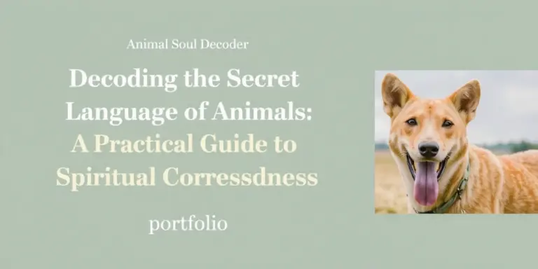 Decoding the Secret Language of Animals: A Practical Guide to Spiritual Correspondences - AnimalSoulDecoder