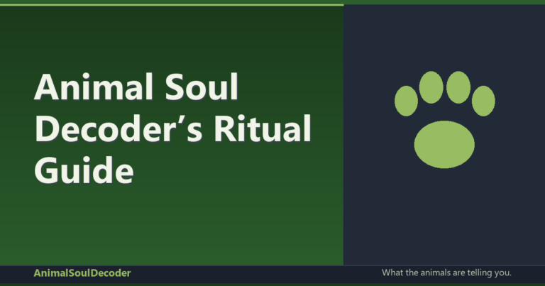 Animal Soul Decoder’s Ritual Guide: Awaken Your Spirit Animal Connection