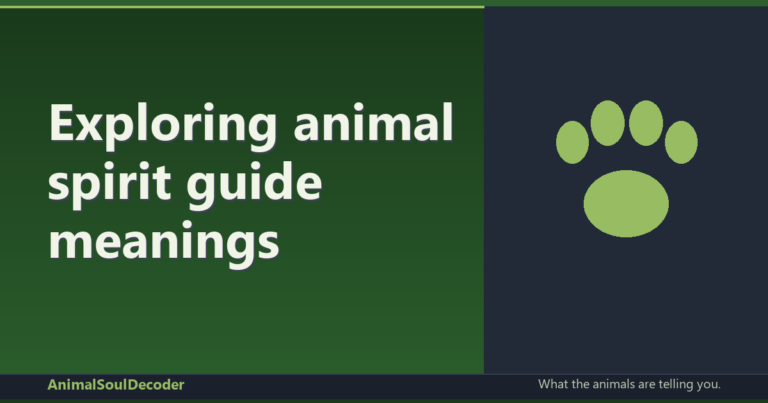 Exploring animal spirit guide meanings for personal growth