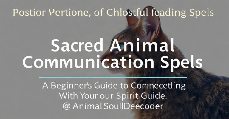 Sacred Animal Communication Spells: A Beginner’s Guide to Connecting With Your Spirit Guide - AnimalSoulDecoder