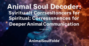 Animal Soul Decoder: Spiritual Correspondences for Deeper Animal Communication