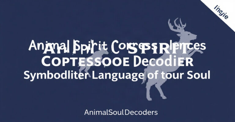 Animal Spirit Correspondences: Decoding the Symbolic Language of the Soul - AnimalSoulDecoder