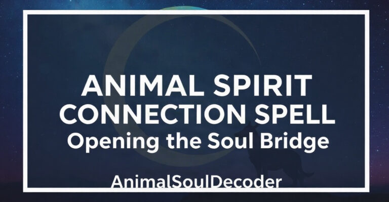 🌙 Animal Spirit Connection Spell: A Step-by-Step Tutorial for Opening the Soul Bridge - AnimalSoulDecoder
