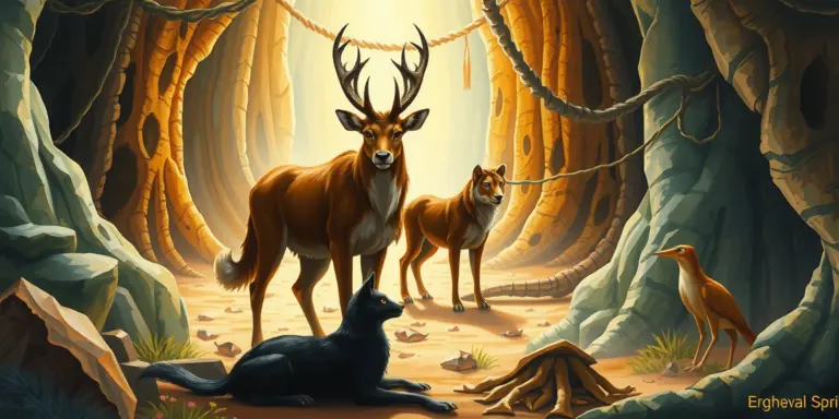 Illustration for 🕯️ The Animal Soul Connection Spell: A Step-by-Step Guide to Communicating with Your Spirit Animal